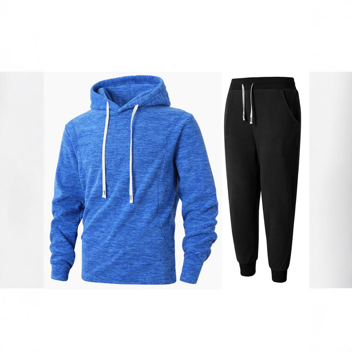 Herr Fleece-Hoodie och Joggingbyxor Set Mirla-Eva Jonsson