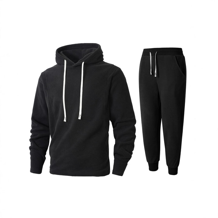 Herr Fleece-Hoodie och Joggingbyxor Set Mirla-Eva Jonsson