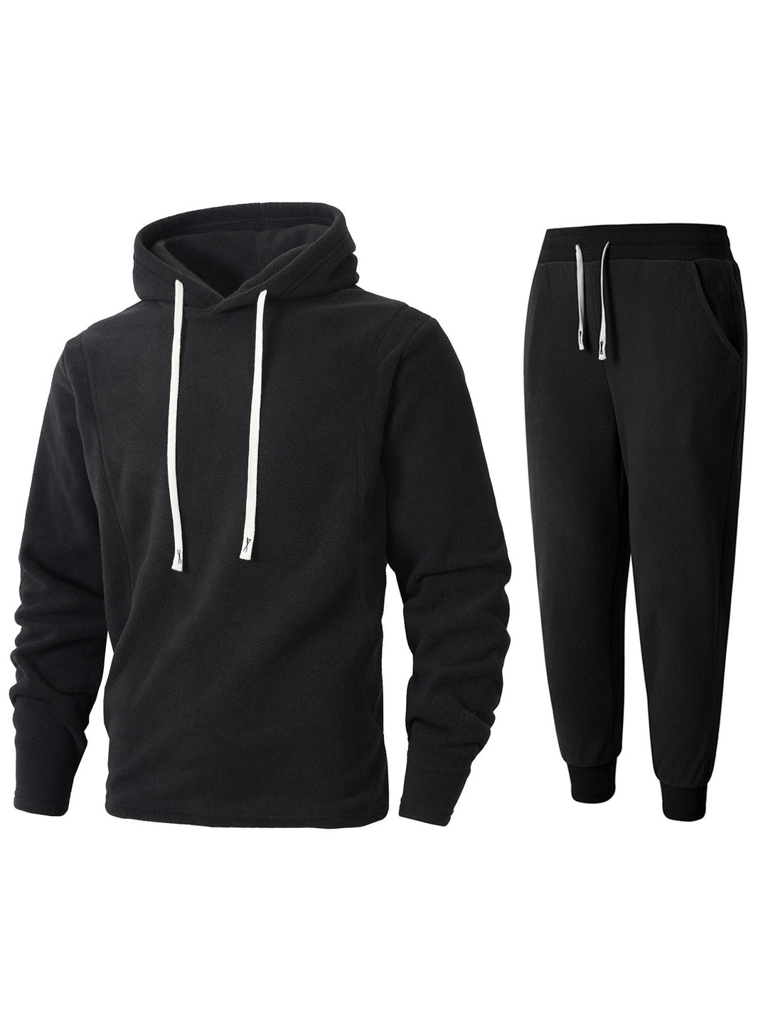 Herr Fleece-Hoodie och Joggingbyxor Set Mirla-Eva Jonsson