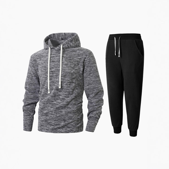 Herr Fleece-Hoodie och Joggingbyxor Set Mirla-Eva Jonsson