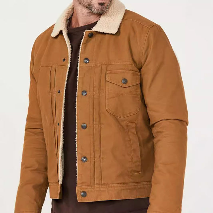 Herr Fleece fodrad bikerjacka Mirla-Eva Jonsson