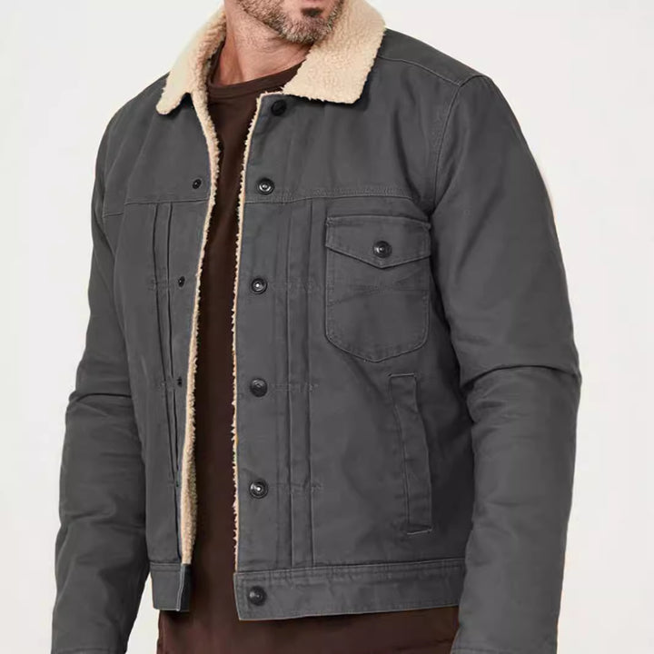 Herr Fleece fodrad bikerjacka Mirla-Eva Jonsson