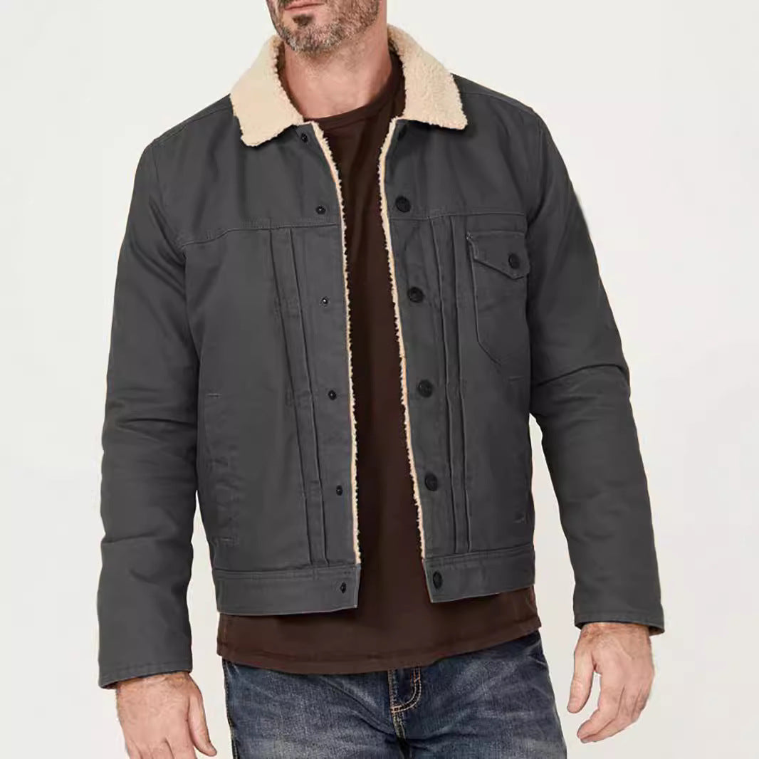 Herr Fleece fodrad bikerjacka Mirla-Eva Jonsson