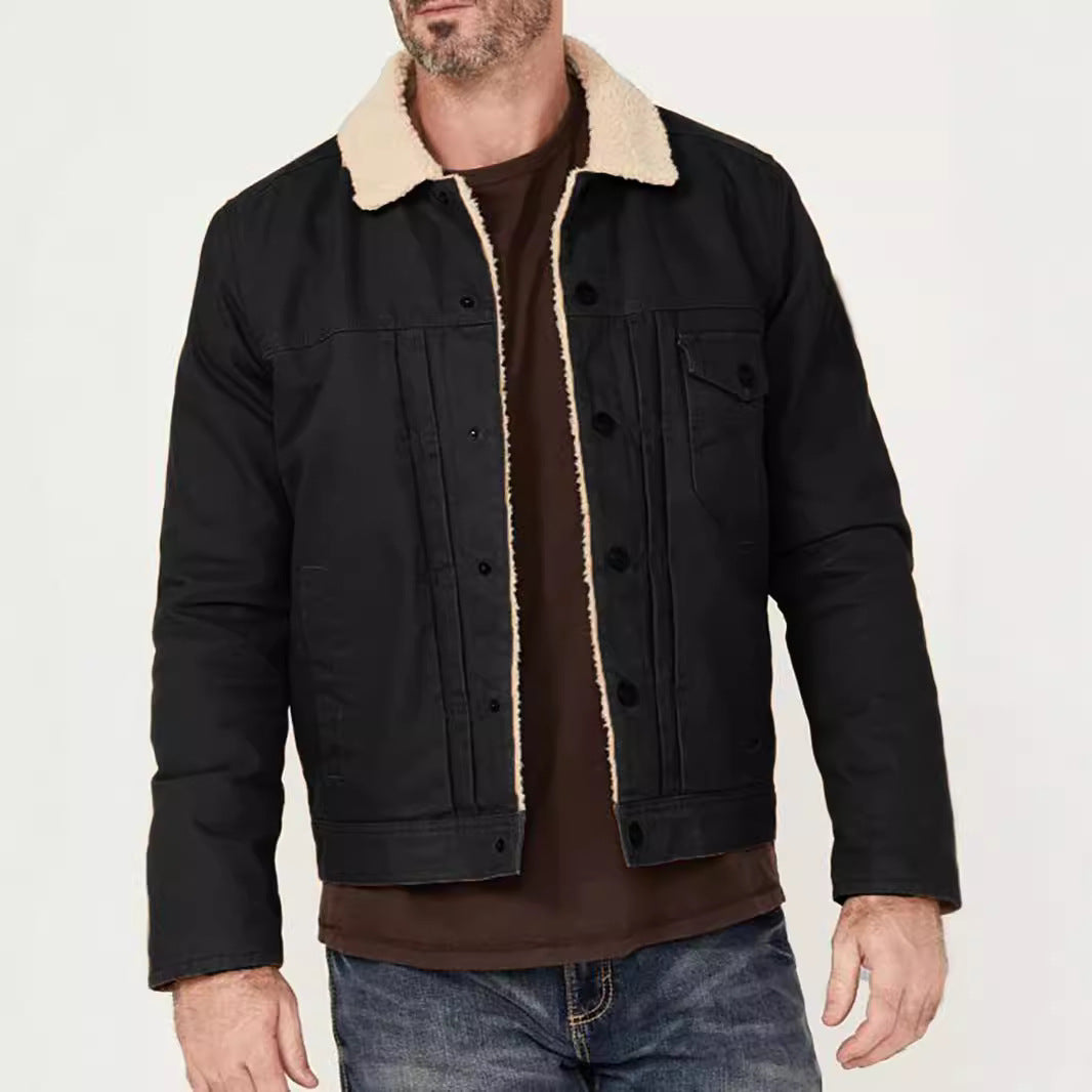Herr Fleece fodrad bikerjacka Mirla-Eva Jonsson