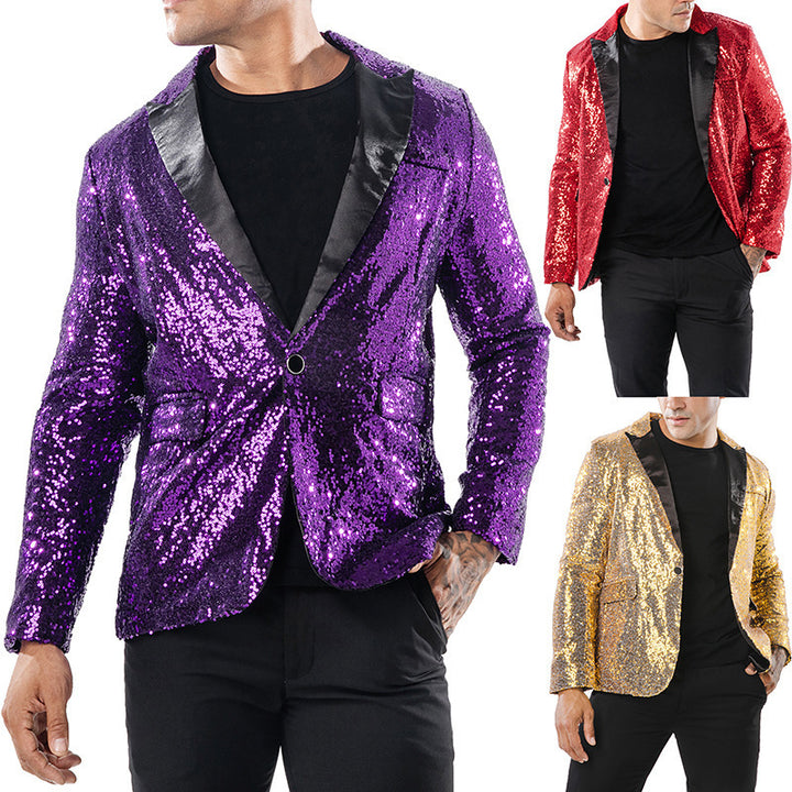 Herr Glittrande Festblazer med elegant skärning Mirla-Eva Jonsson
