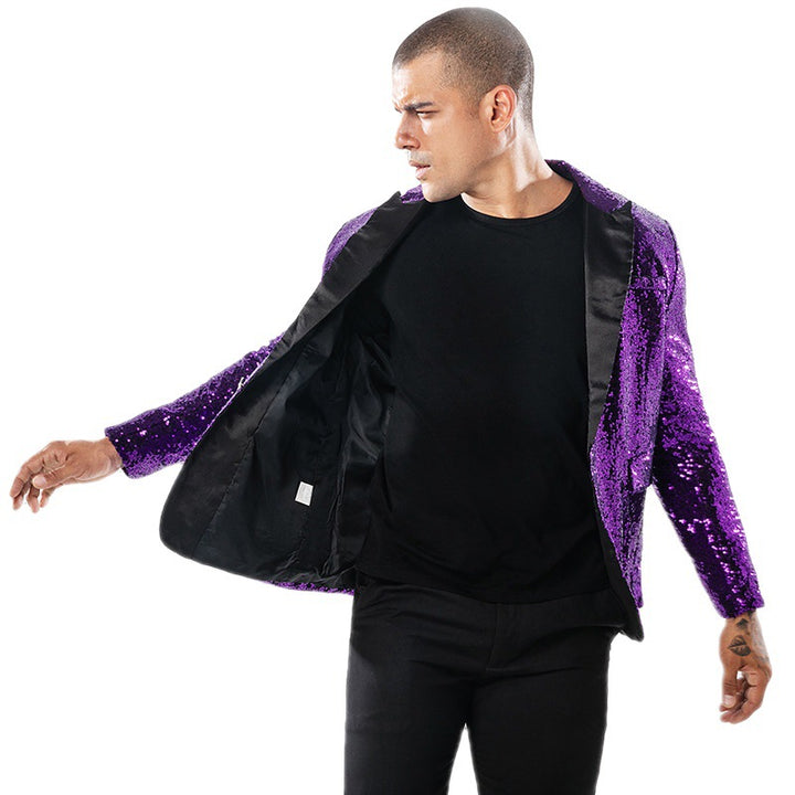 Herr Glittrande Festblazer med elegant skärning Mirla-Eva Jonsson