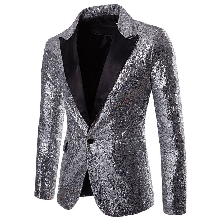 Herr Glittrande Festblazer med elegant skärning Mirla-Eva Jonsson