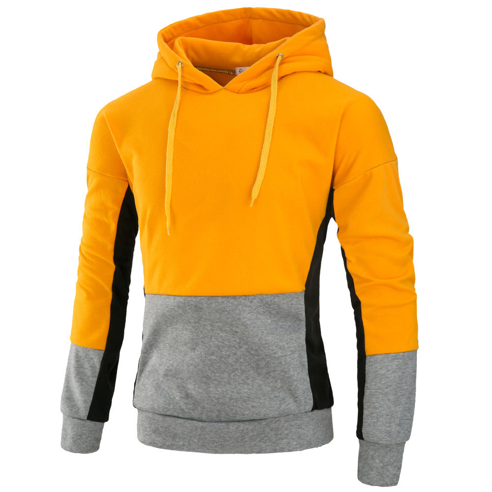 Herr Hoodie med stiligt färgblockdesign Mirla-Eva Jonsson