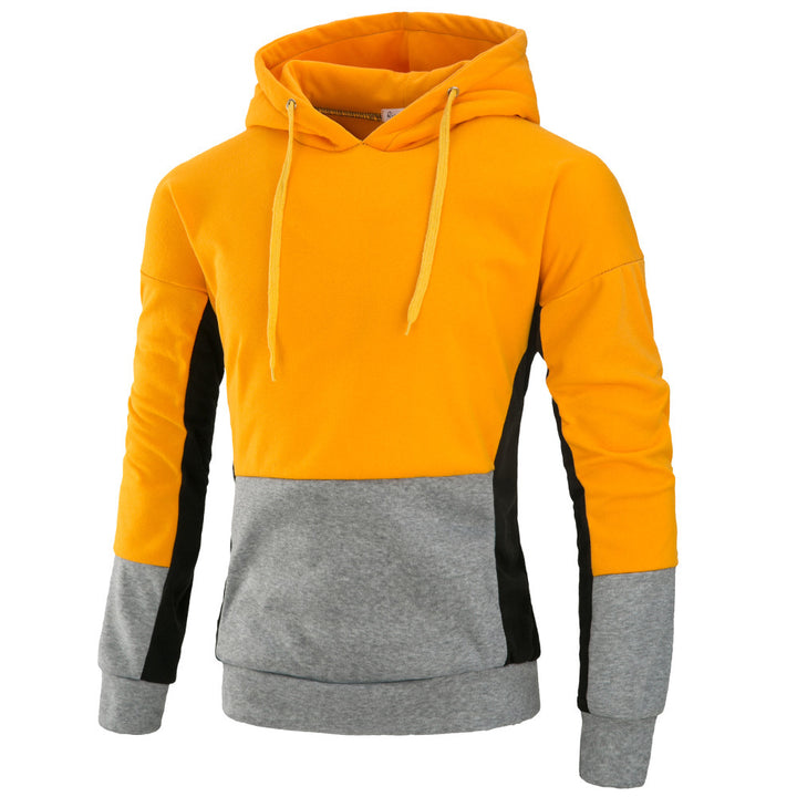 Herr Hoodie med stiligt färgblockdesign Mirla-Eva Jonsson