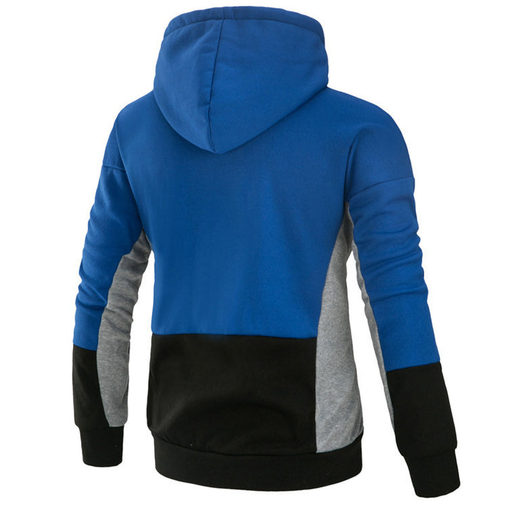 Herr Hoodie med stiligt färgblockdesign Mirla-Eva Jonsson