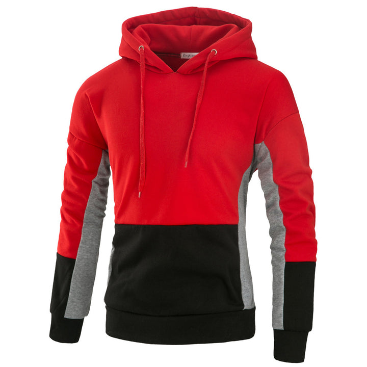 Herr Hoodie med stiligt färgblockdesign Mirla-Eva Jonsson
