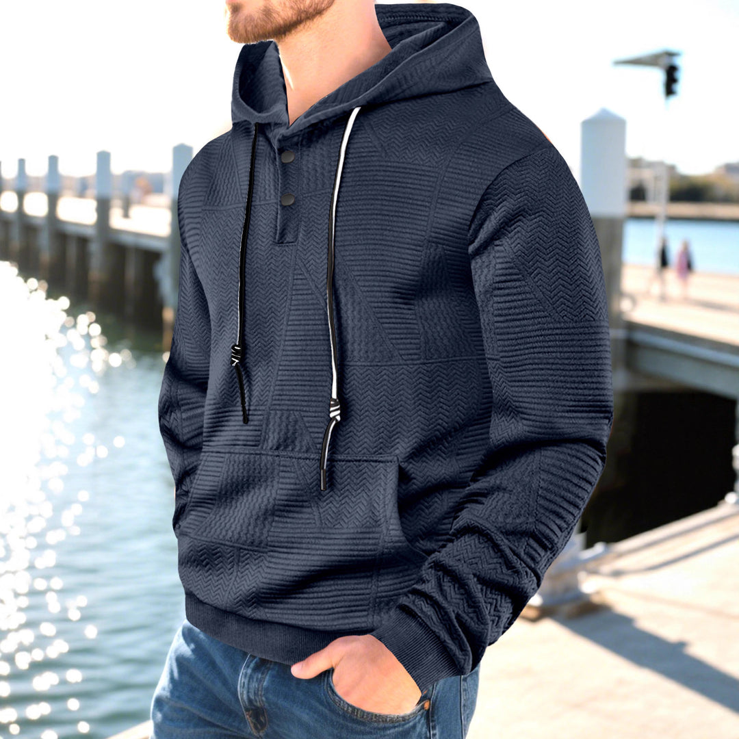 Herr Hoodie med strukturerad design Mirla-Eva Jonsson
