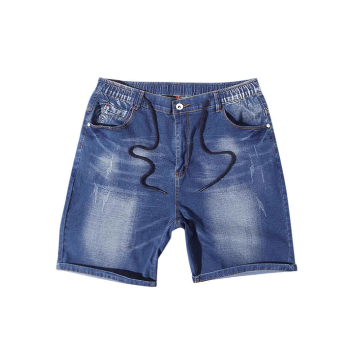 Herr Jeansshorts med elastisk midja och avkopplad passform Mirla-Eva Jonsson