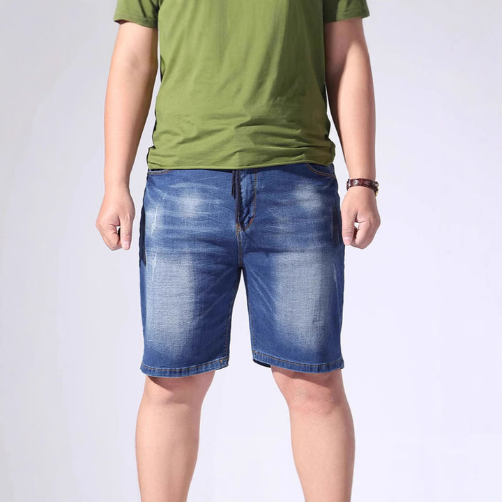 Herr Jeansshorts med elastisk midja och avkopplad passform Mirla-Eva Jonsson