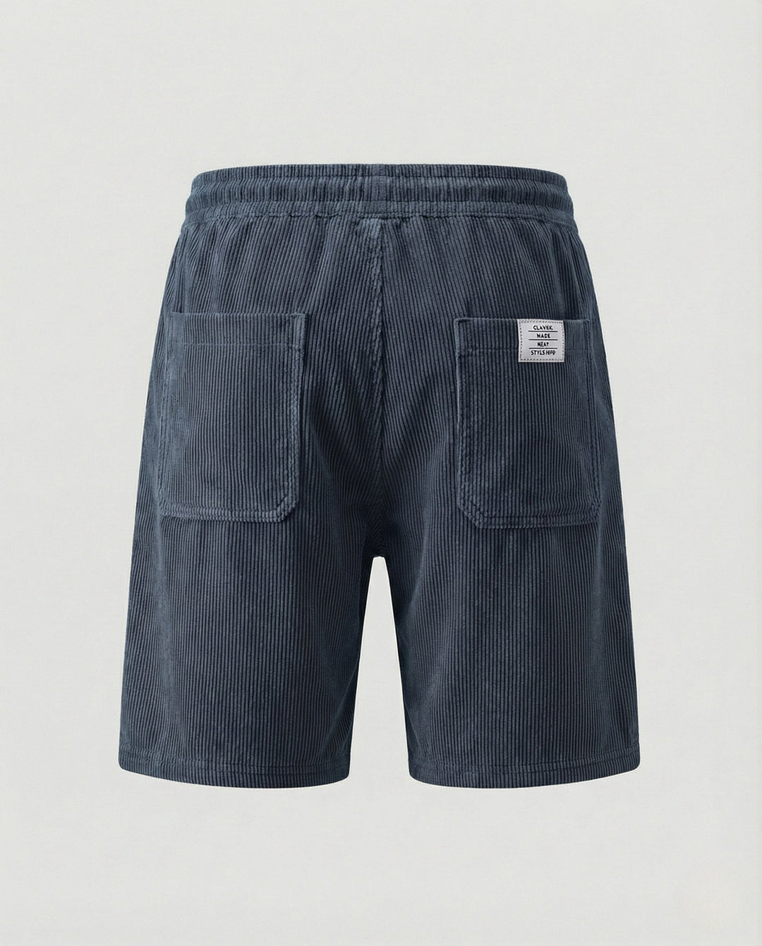 Herr Kord-bermuda shorts med elastisk midja-Eva Jonsson