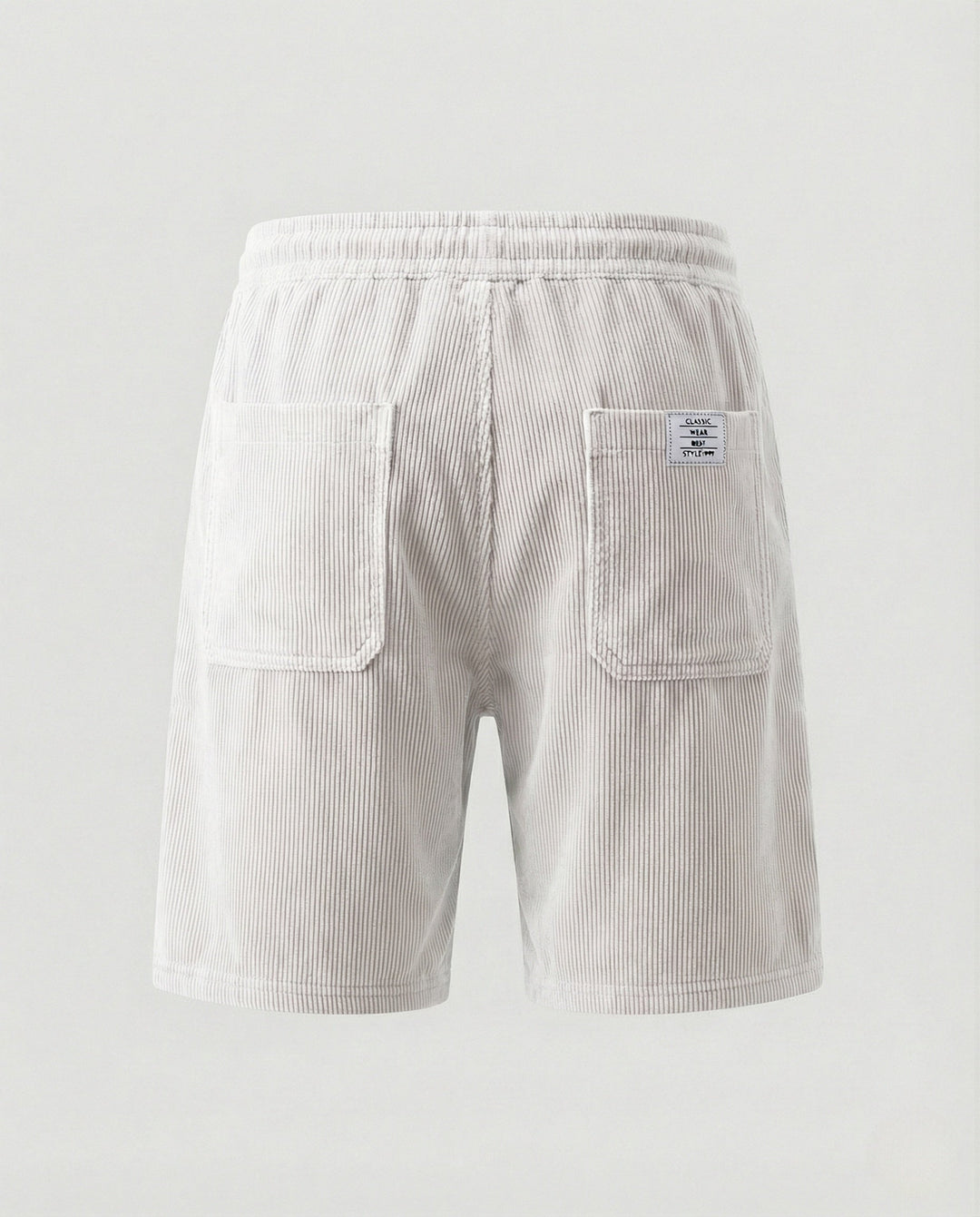Herr Kord-bermuda shorts med elastisk midja-Eva Jonsson