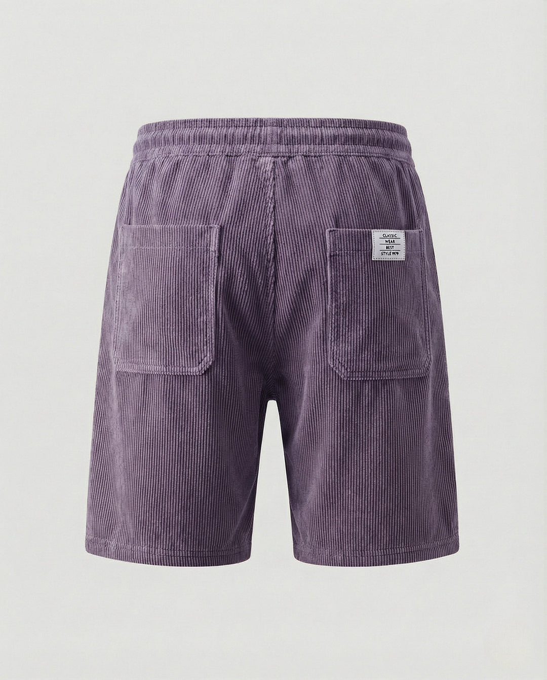 Herr Kord-bermuda shorts med elastisk midja-Eva Jonsson