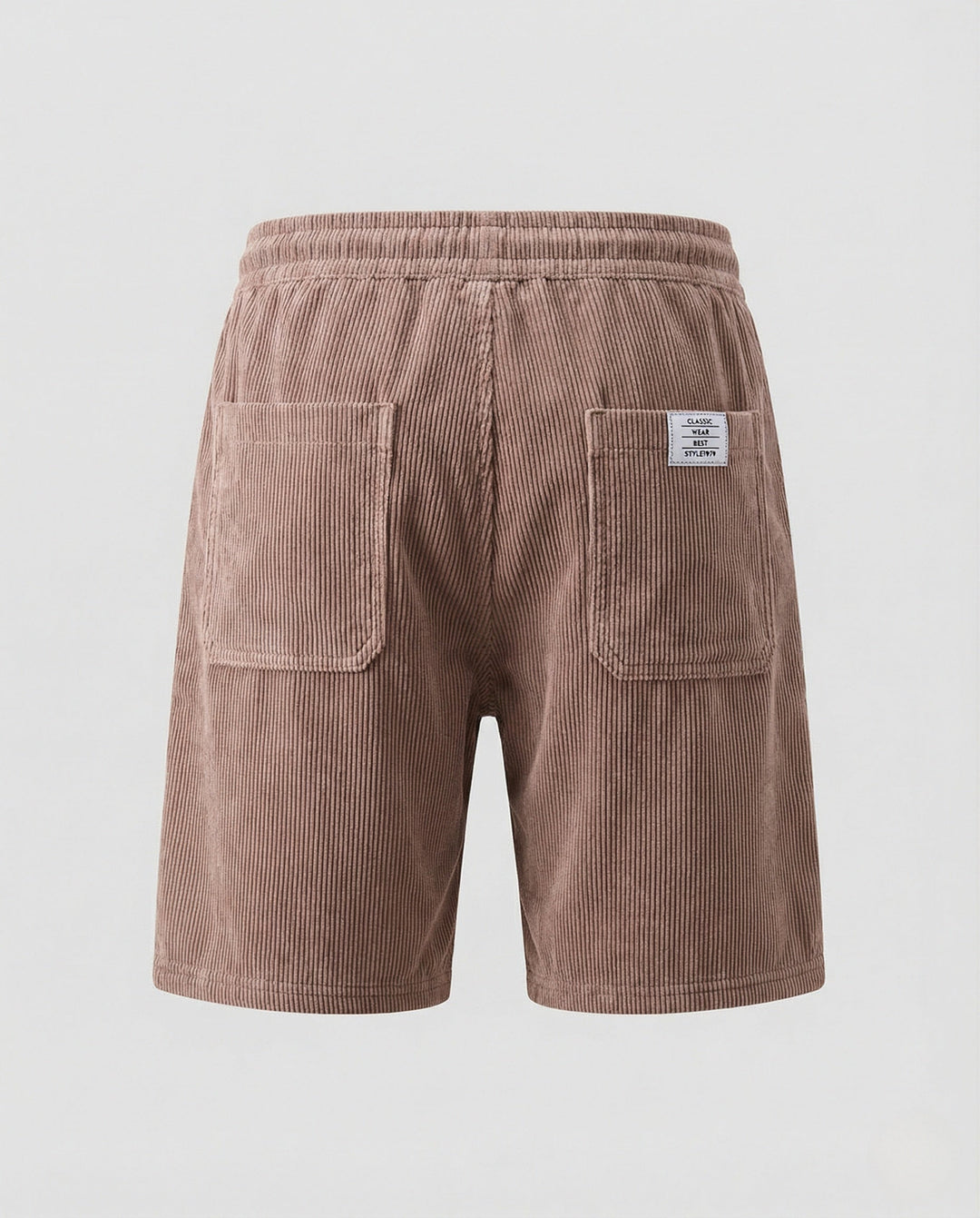Herr Kord-bermuda shorts med elastisk midja-Eva Jonsson