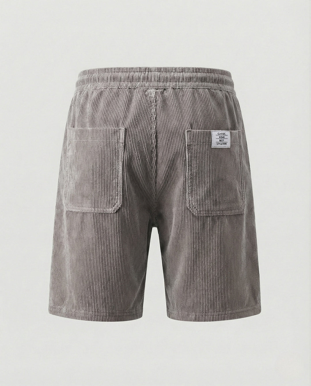 Herr Kord-bermuda shorts med elastisk midja-Eva Jonsson