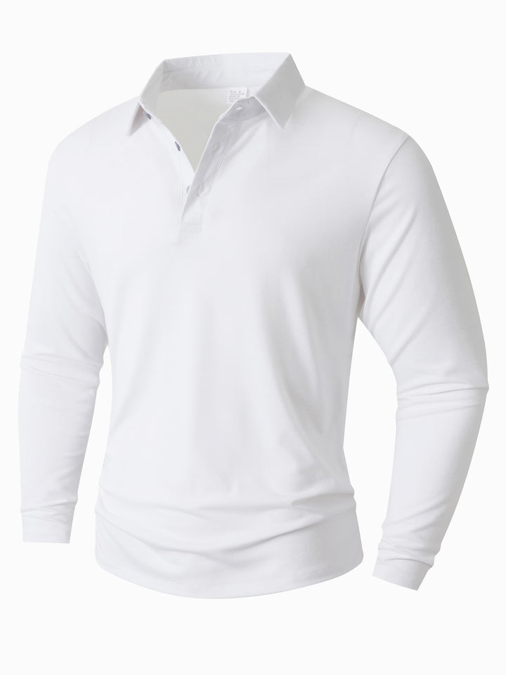 Herr Långärmad Poloshirt med modern skärning Mirla-Eva Jonsson