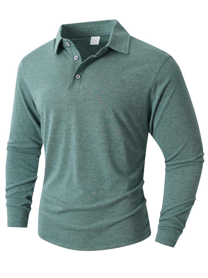 Herr Långärmad Poloshirt med modern skärning Mirla-Eva Jonsson