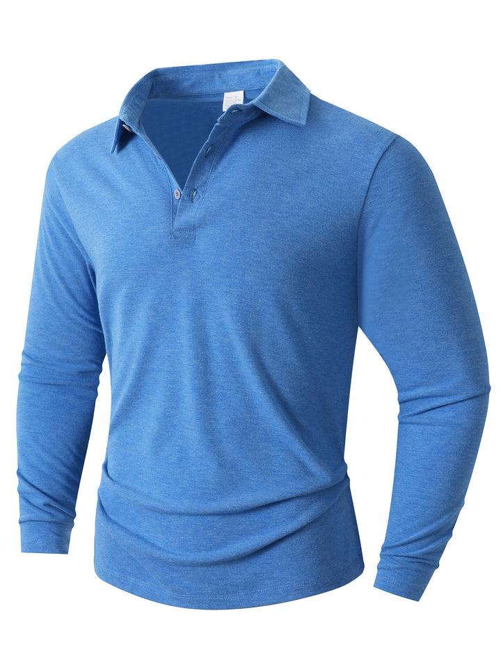 Herr Långärmad Poloshirt med modern skärning Mirla-Eva Jonsson