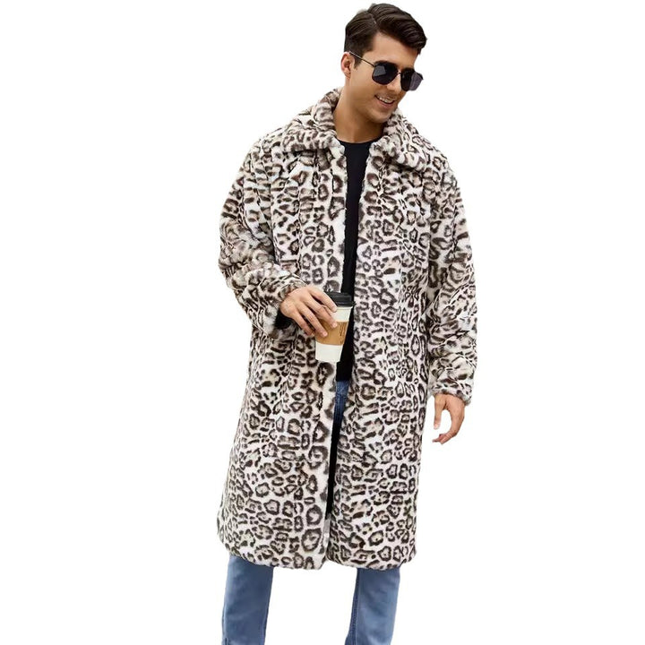 Herr Mode Faux Fur Kappa i Snakeskin Look Mirla-Eva Jonsson
