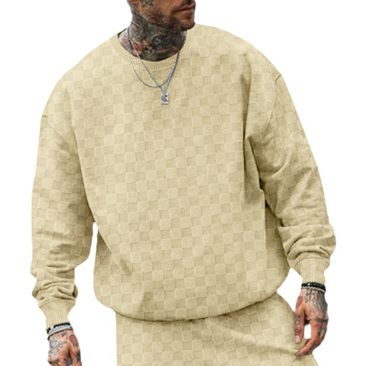 Herr Oversized Sweatshirt med strukturerat mönster Mirla-Eva Jonsson