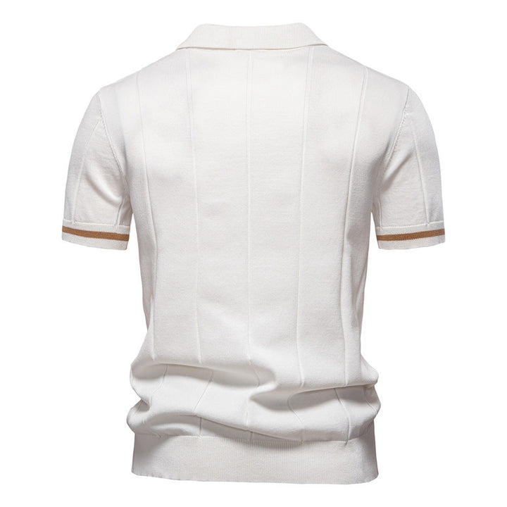 Herr Polo T-shirt med Sportig Dragkedja Mirla-Eva Jonsson