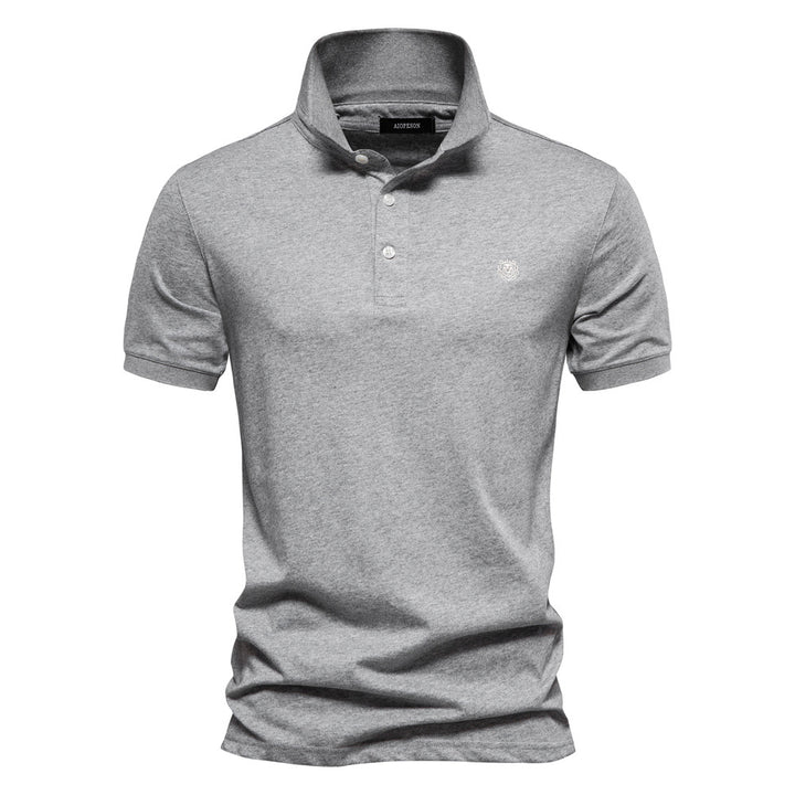 Herr Polo-shirt med fin piqué-struktur och klassisk krage Mirla-Eva Jonsson