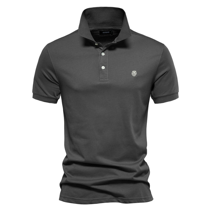 Herr Polo-shirt med fin piqué-struktur och klassisk krage Mirla-Eva Jonsson