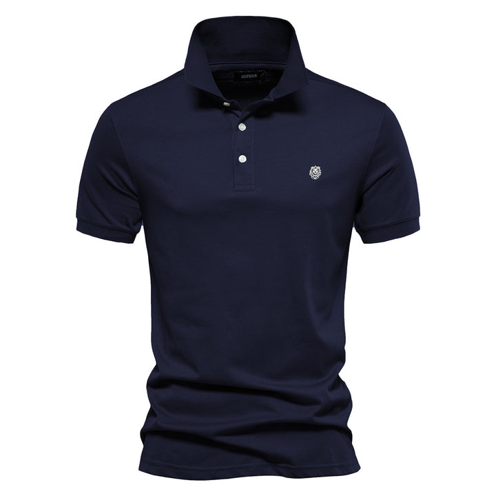 Herr Polo-shirt med fin piqué-struktur och klassisk krage Mirla-Eva Jonsson