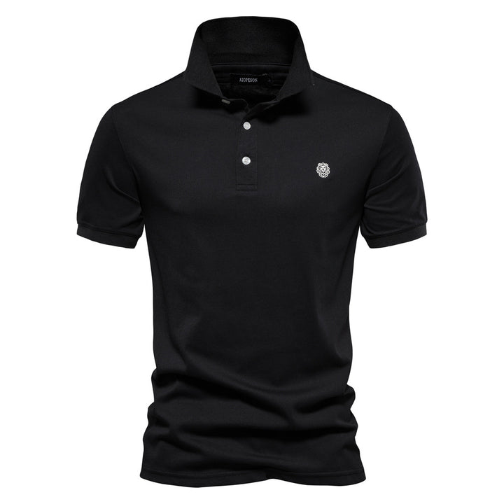 Herr Polo-shirt med fin piqué-struktur och klassisk krage Mirla-Eva Jonsson