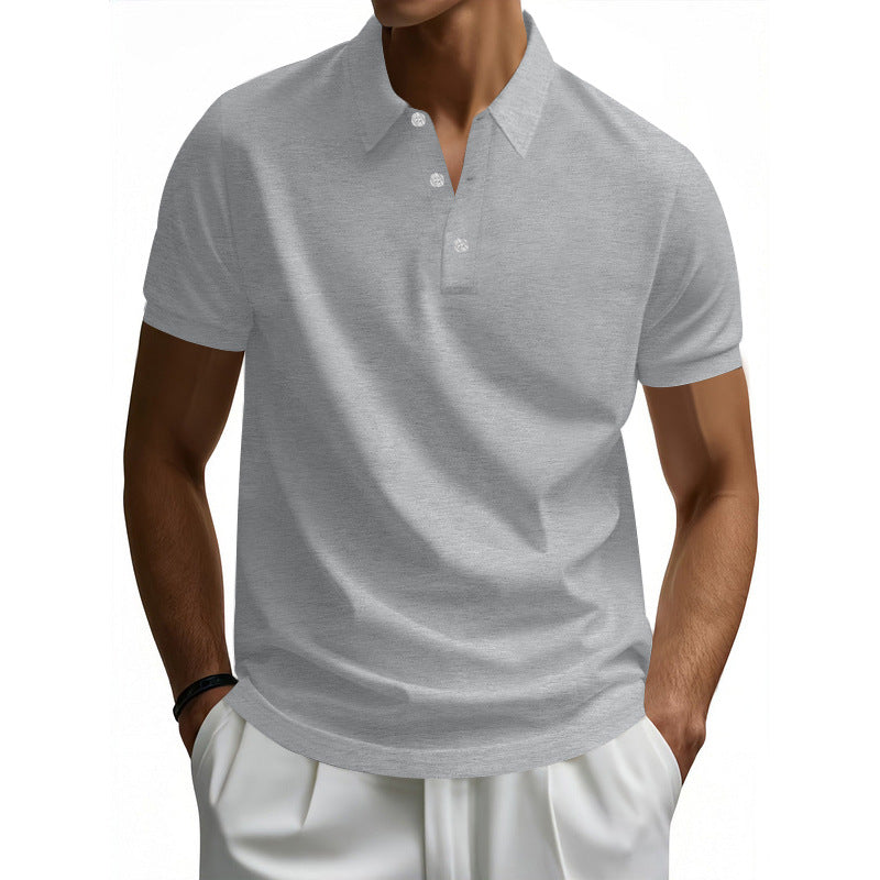 Herr Polo skjorta med strukturerad krage och fuktavledande material Eva Jonsson-Eva Jonsson