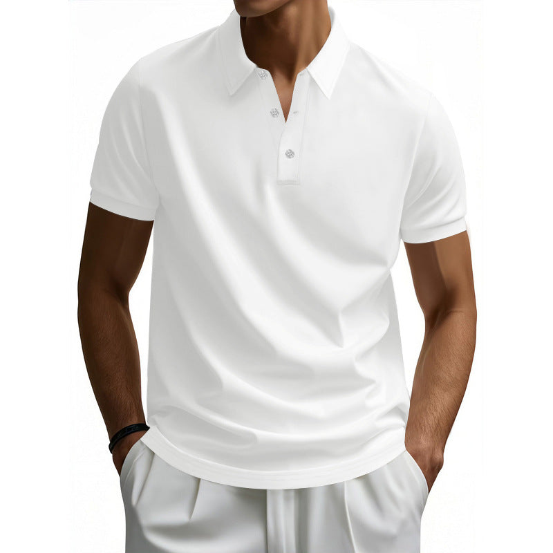 Herr Polo skjorta med strukturerad krage och fuktavledande material Eva Jonsson-Eva Jonsson