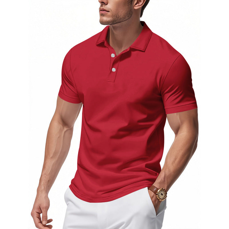 Herr Polo skjorta med strukturerad krage och fuktavledande material Eva Jonsson-Eva Jonsson