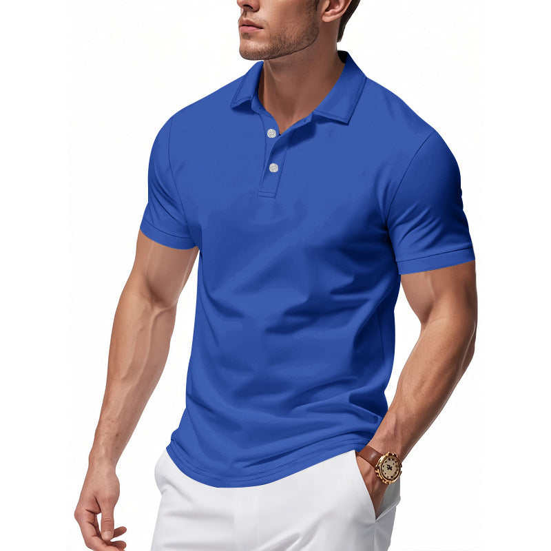 Herr Polo skjorta med strukturerad krage och fuktavledande material Eva Jonsson-Eva Jonsson