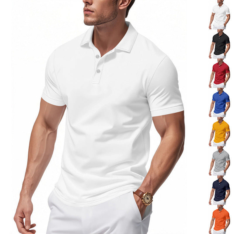 Herr Polo skjorta med strukturerad krage och fuktavledande material Eva Jonsson-Eva Jonsson