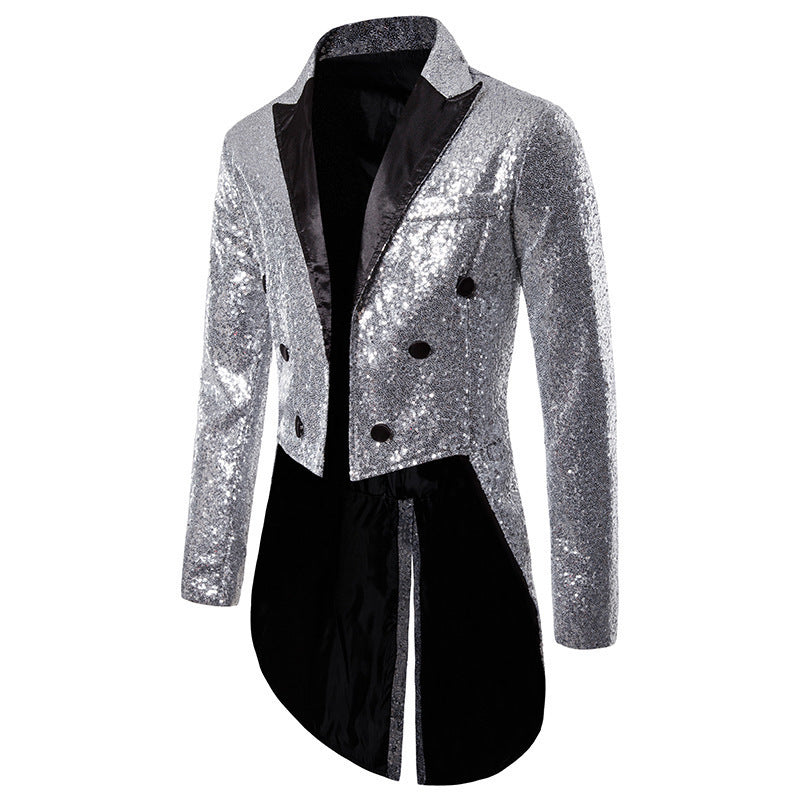 Herr Sequins Blazer med elegant dubbelknäppning och extravaganta detaljer Mirla-Eva Jonsson