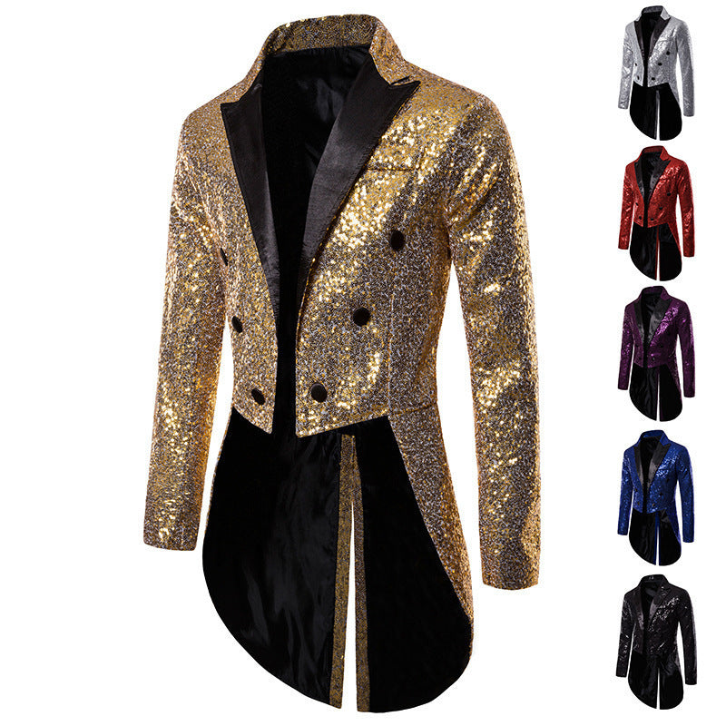 Herr Sequins Blazer med elegant dubbelknäppning och extravaganta detaljer Mirla-Eva Jonsson