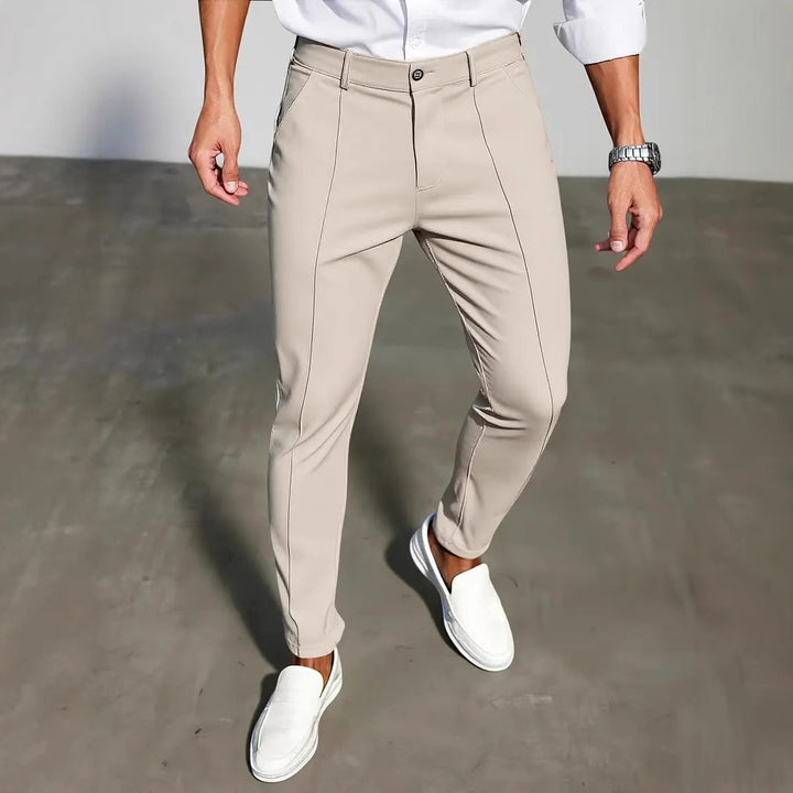 Herr Slim-Fit Högt Kvalitativ Byxa med Innovativ Design Mirla-Eva Jonsson