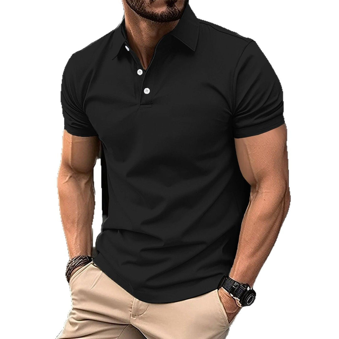 Herr Sport Poloshirt av Andningsbart Material med Klassisk Snitt Mirla-Eva Jonsson