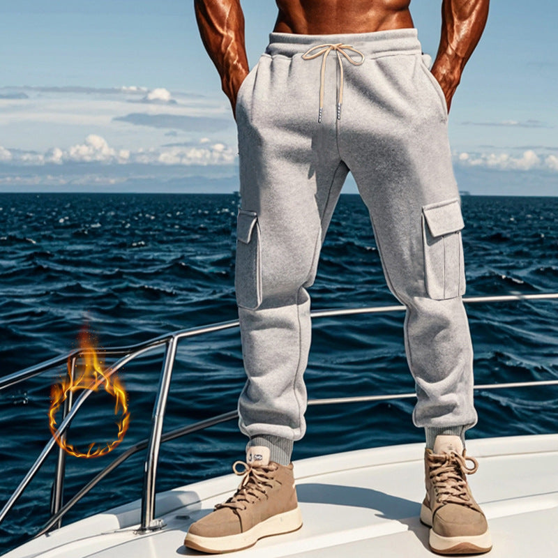 Herr Sportig Cargo-Joggingbyxor med elastisk midja och praktiska fickor Mirla-Eva Jonsson