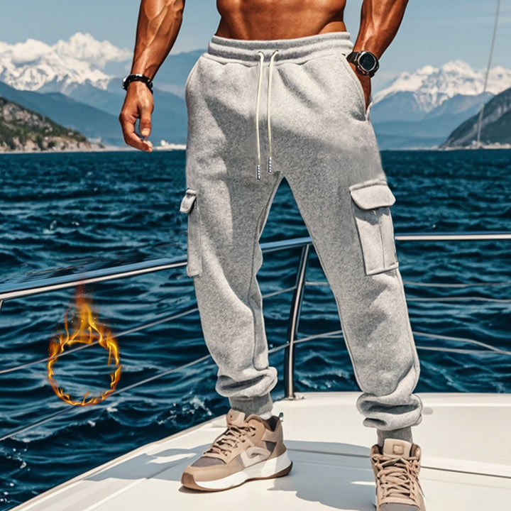 Herr Sportig Cargo-Joggingbyxor med elastisk midja och praktiska fickor Mirla-Eva Jonsson