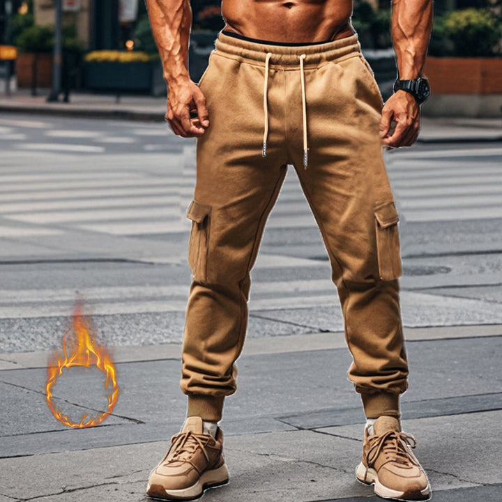Herr Sportig Cargo-Joggingbyxor med elastisk midja och praktiska fickor Mirla-Eva Jonsson