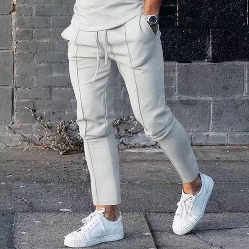 Herr Sportig Fritidsbyxor med sidofickor och elastisk midja Mirla-Eva Jonsson
