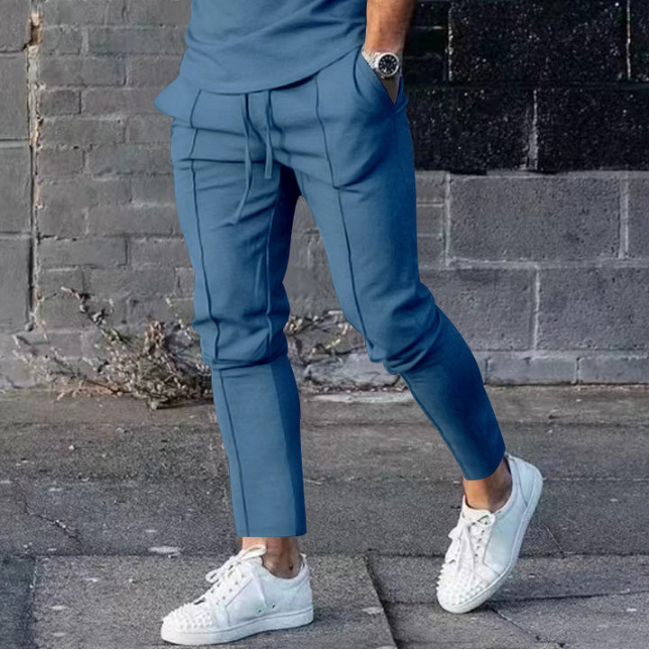 Herr Sportig Fritidsbyxor med sidofickor och elastisk midja Mirla-Eva Jonsson