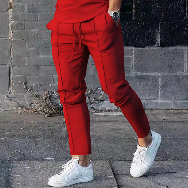 Herr Sportig Fritidsbyxor med sidofickor och elastisk midja Mirla-Eva Jonsson