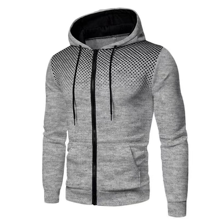 Herr Sportig Hoodie med andningsbart mesh-inlägg Mirla-Eva Jonsson