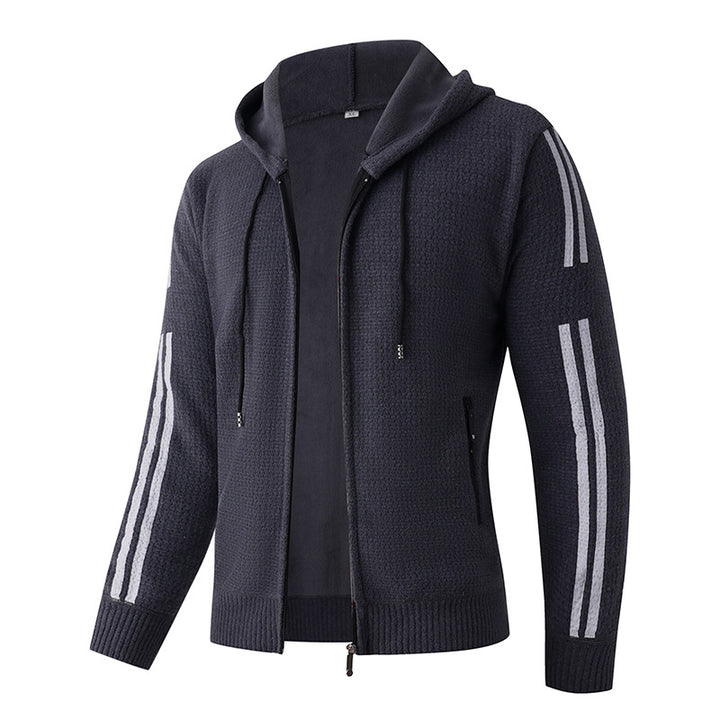 Herr Sportig Hoodie med mjukt foder Mirla-Eva Jonsson
